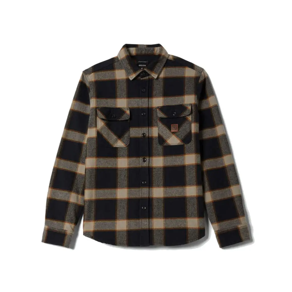 Brixton Bowery Hw L/S Flannel - Black/Cream 1
