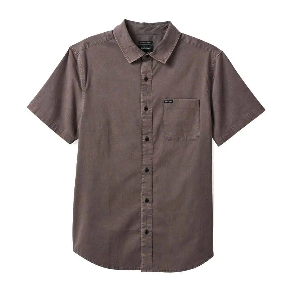 Brixton Charter Sol Wash S/S Woven - Charcoal 1