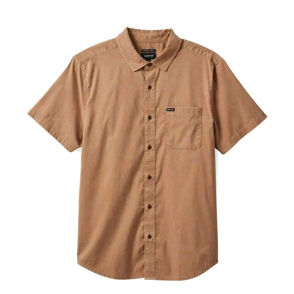 Brixton Charter Sol Wash S/S Woven - Burro Brown Sol Wash 1