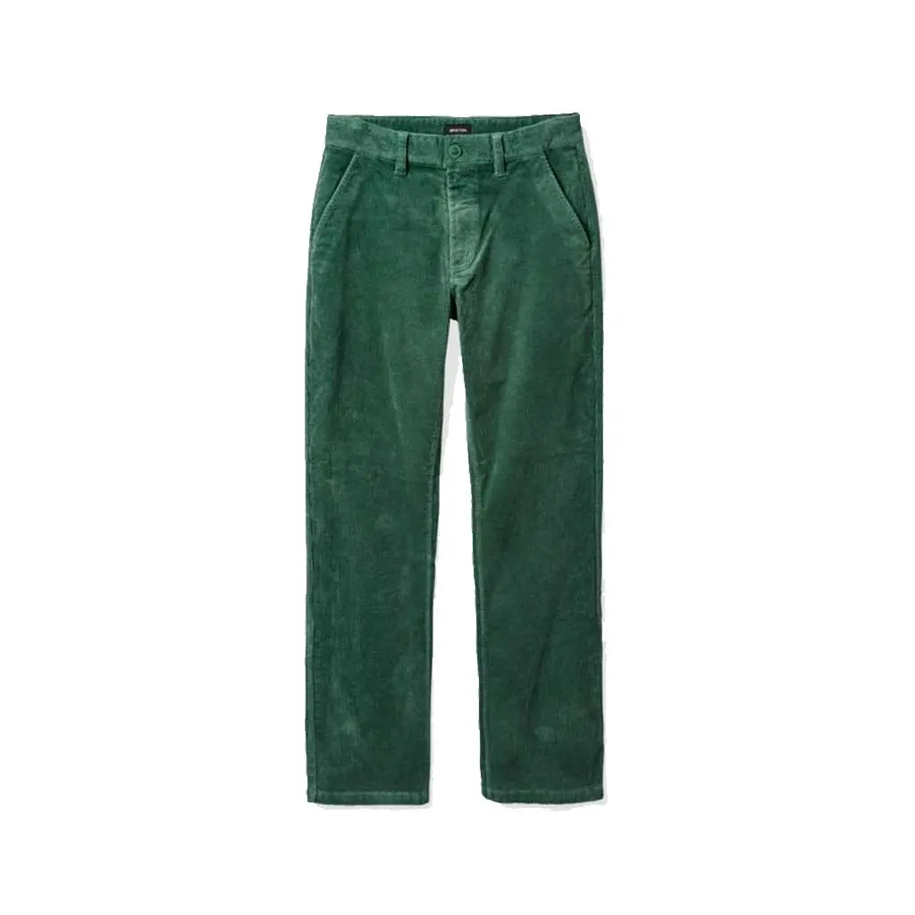 Brixton Choice Chino Regular Pant - Dark Forest Cord 1