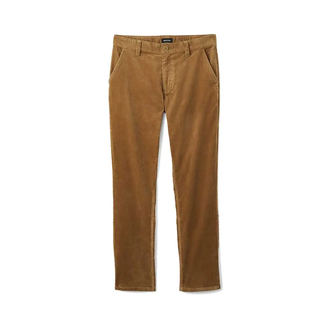 Brixton Choice Chino Pant - Khaki Cord 1