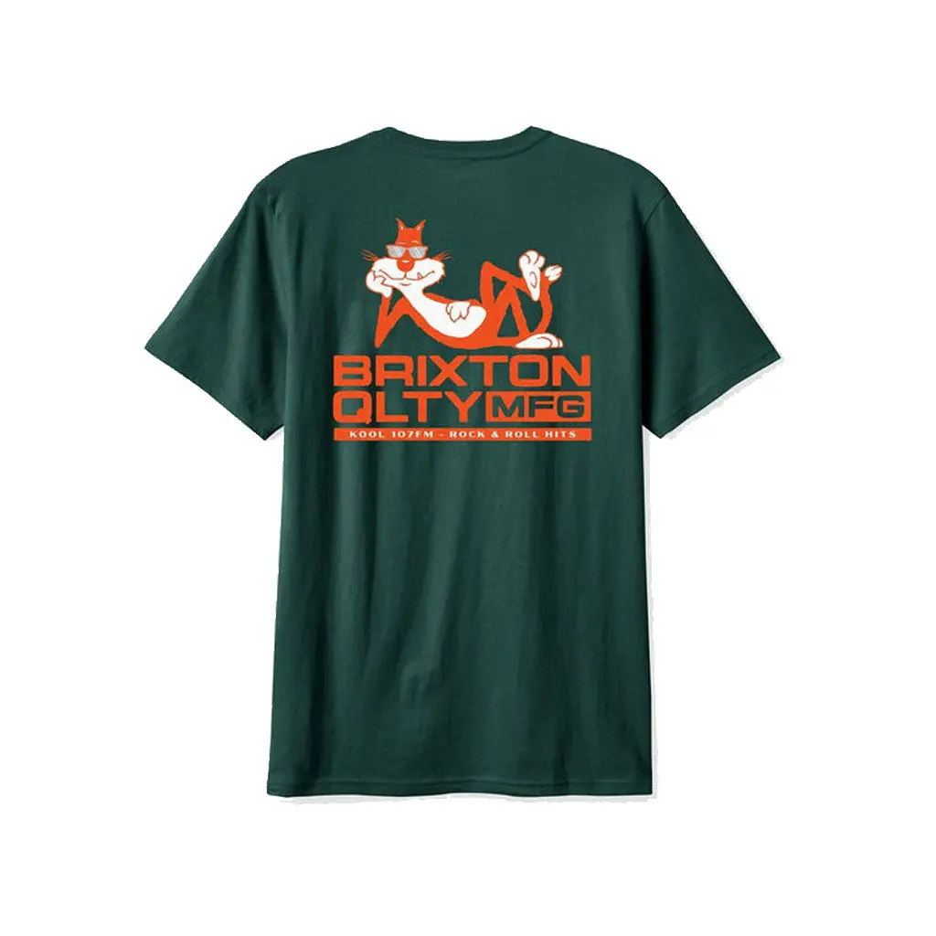 Brixton Cool Cat S/S Tee - Deep Emerald 1