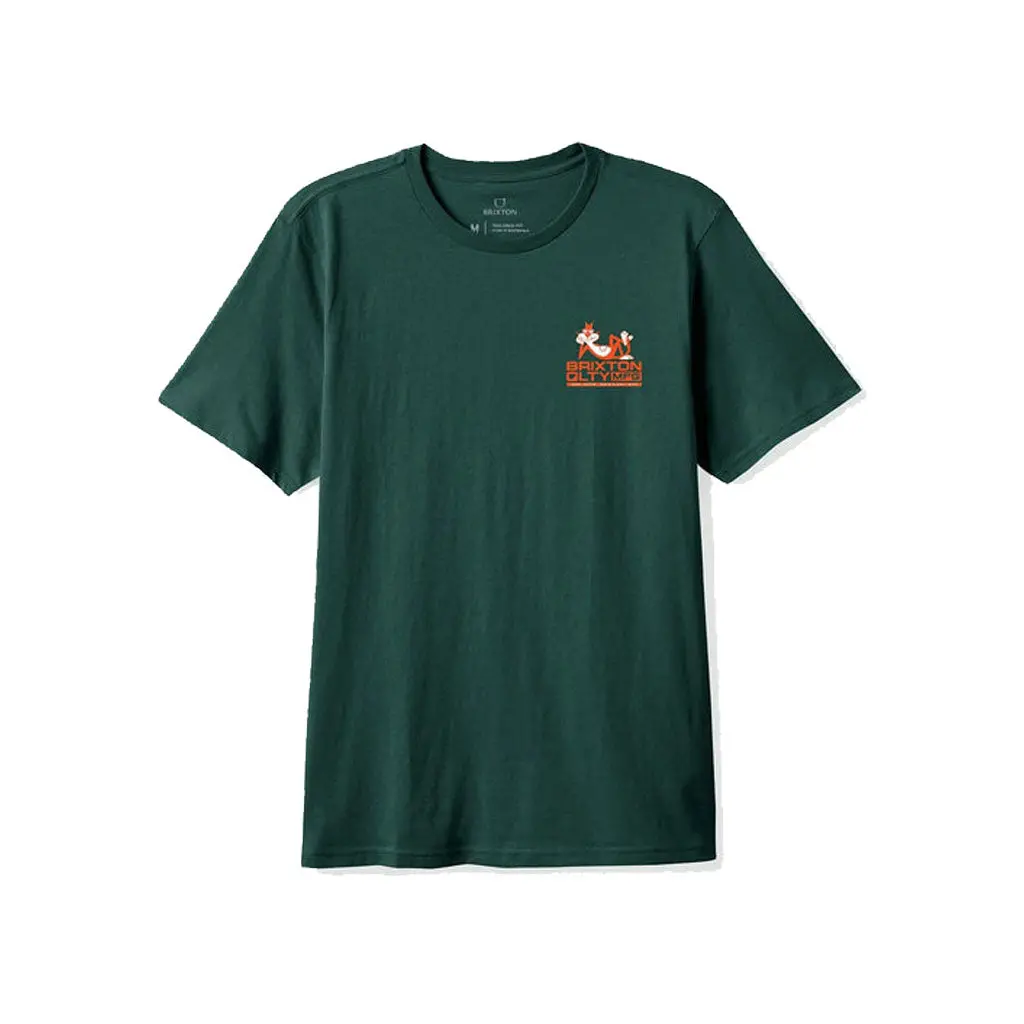 Brixton Cool Cat S/S Tee - Deep Emerald 2
