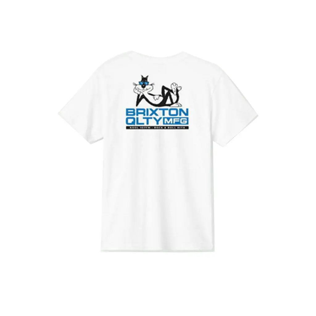 Brixton Cool Cat S/S Tee - White 1