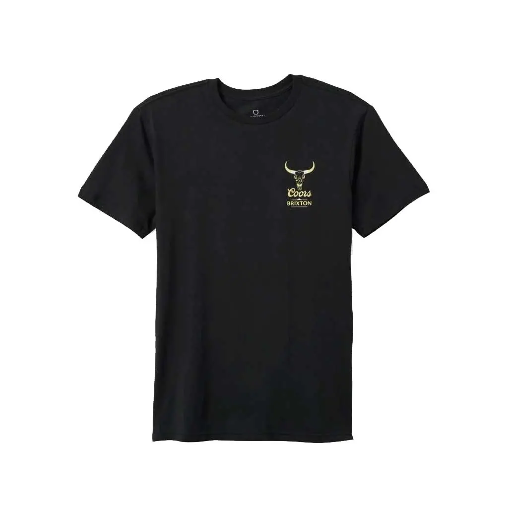 Brixton X Coors Bull S/S Tee - Black 1