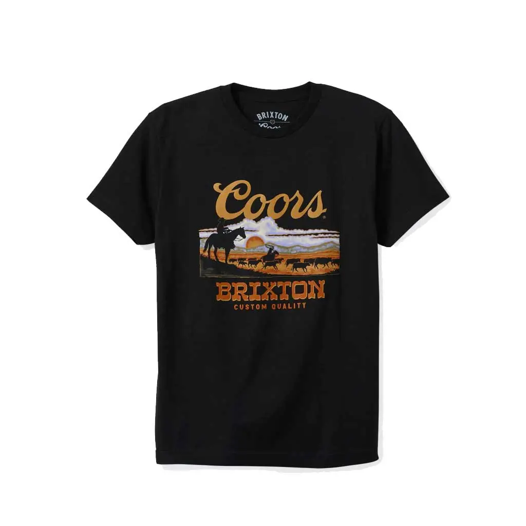 Brixton X Coors Sunset S/S Tee - Black 1