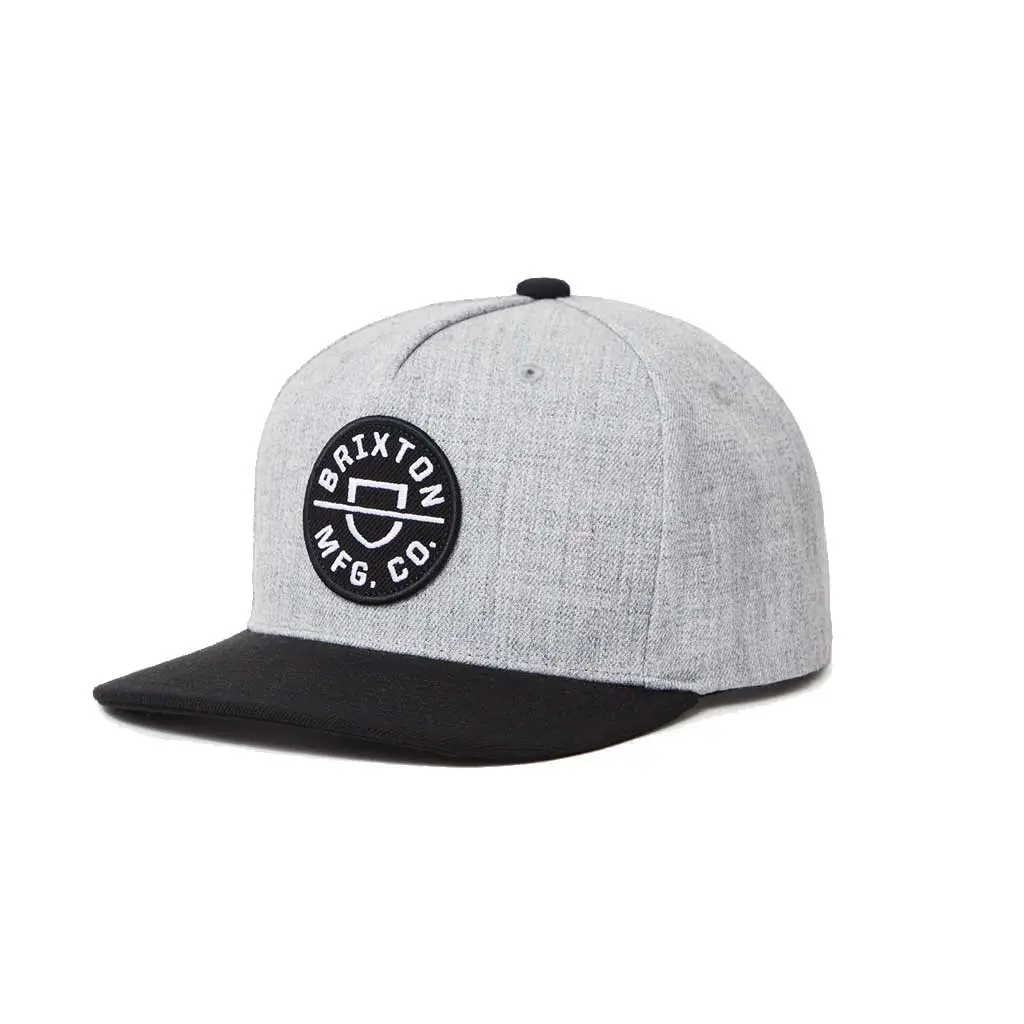 Brixton Crest C Mp Snapback - Heather Grey/Black 1