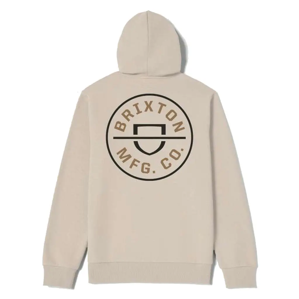 Brixton Crest Hood - Cream/Jet Black/Washed Copper 1
