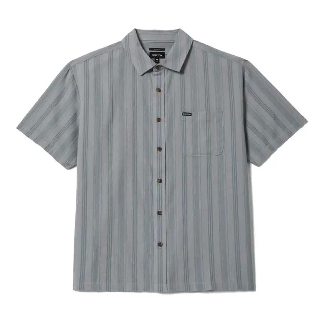 Brixton Cru Striped Dobby S/S Woven - Trooper 1