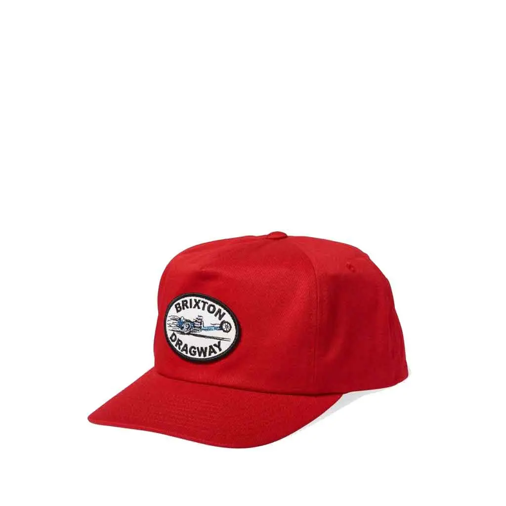 Brixton Dragway Mp Snapback - Dark Red 1