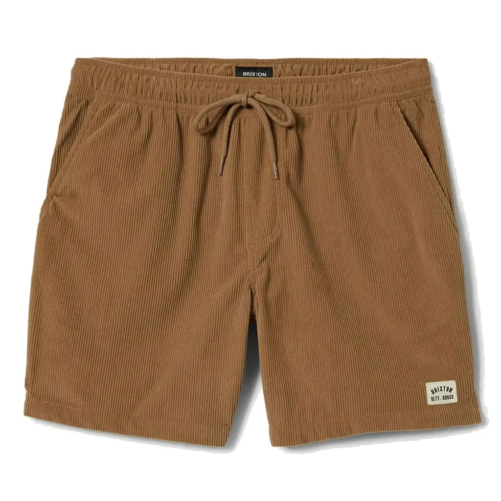 Brixton Everyday Corduroy Short - Khaki 1