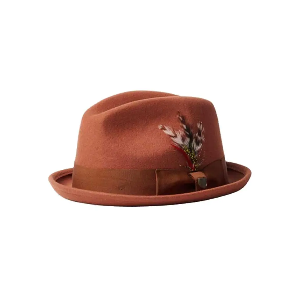 Brixton Gain Fedora - Caramel 1