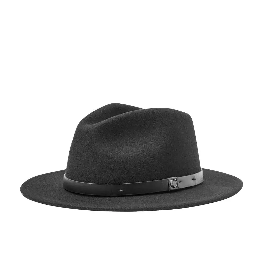 Brixton Messer Fedora - Black/Black 1