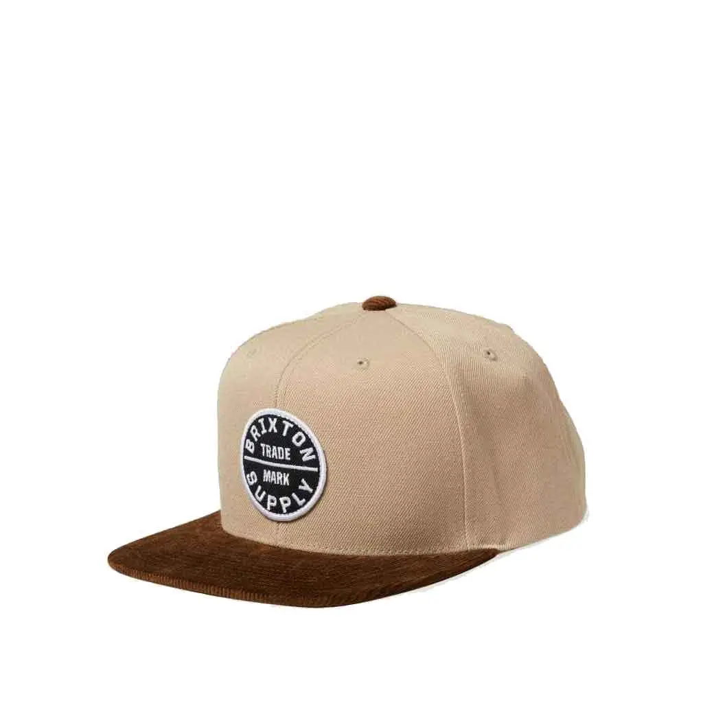 Brixton Oath Iii Snapback - Khaki/Sepia 1