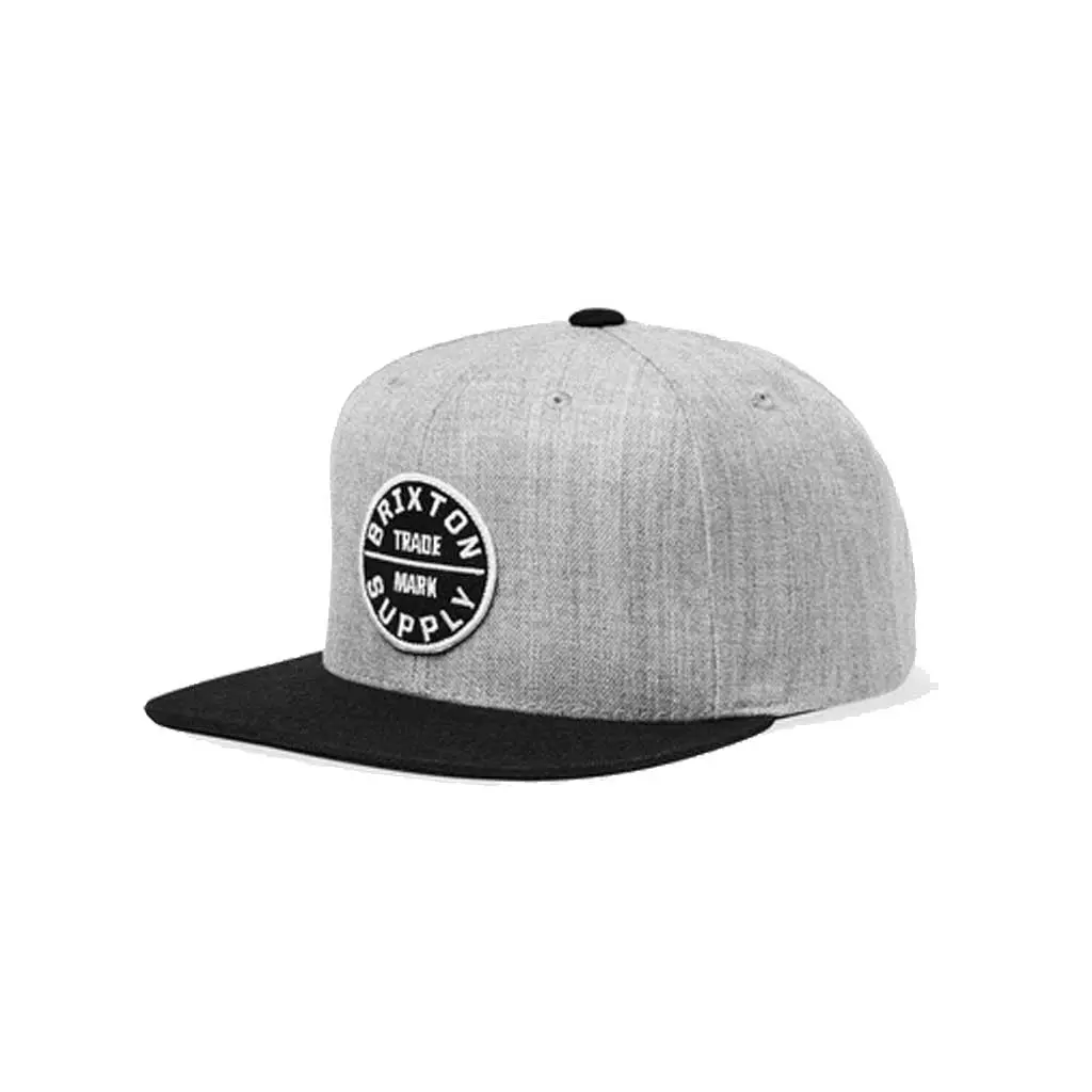 Brixton Oath Iii Snapback - Light Grey/Black 1