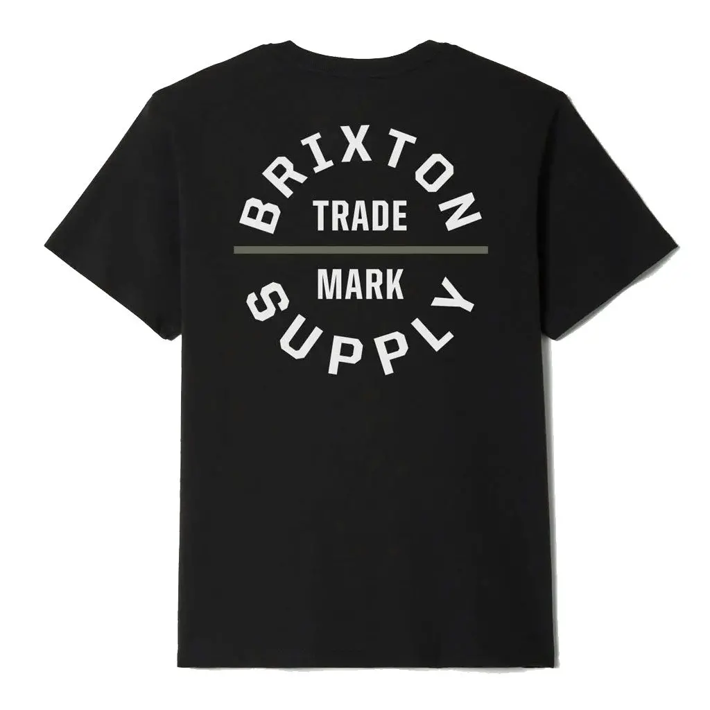 Brixton Oath V S/S Tee -  Black/Olive Surplus/White 1