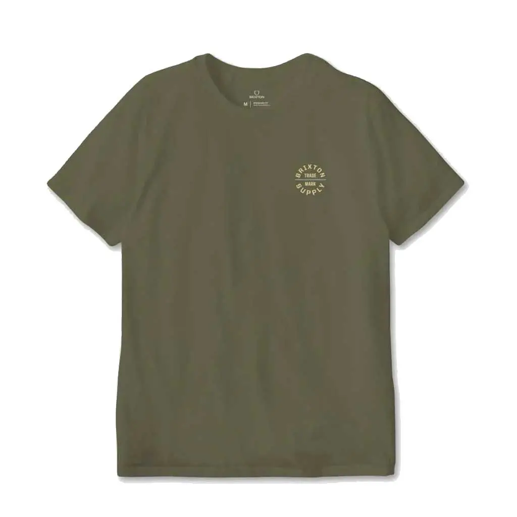 Brixton Oath V S/S Tee - Olive Surplus/Dusty Blue 1