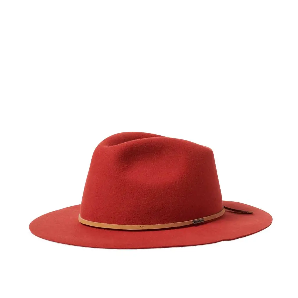 Brixton Wesley Packable Fedora - Phoenix Orange/Natural 1