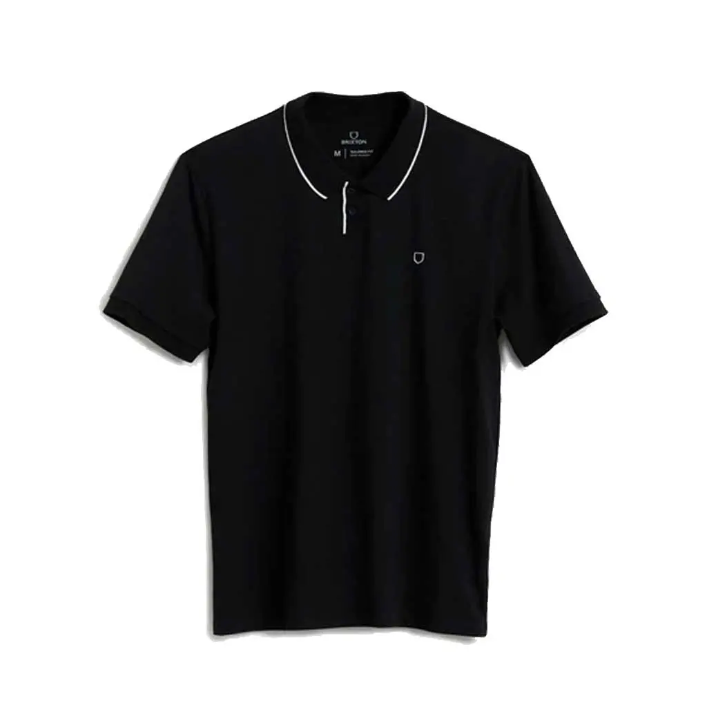 Brixton Proper S/S Polo Knit - Black 1