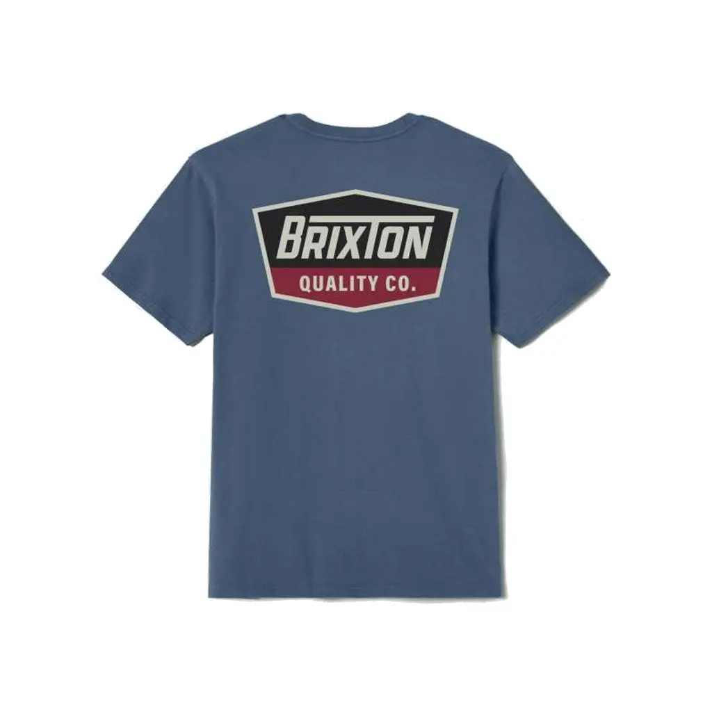 Brixton Regal S/S Tee - Harbor Blue/Black/Stone 1
