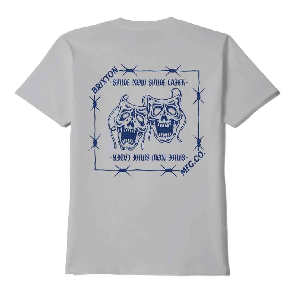 Brixton Smiles Always S/S Tee - Pebble Stone Worn Wash 1