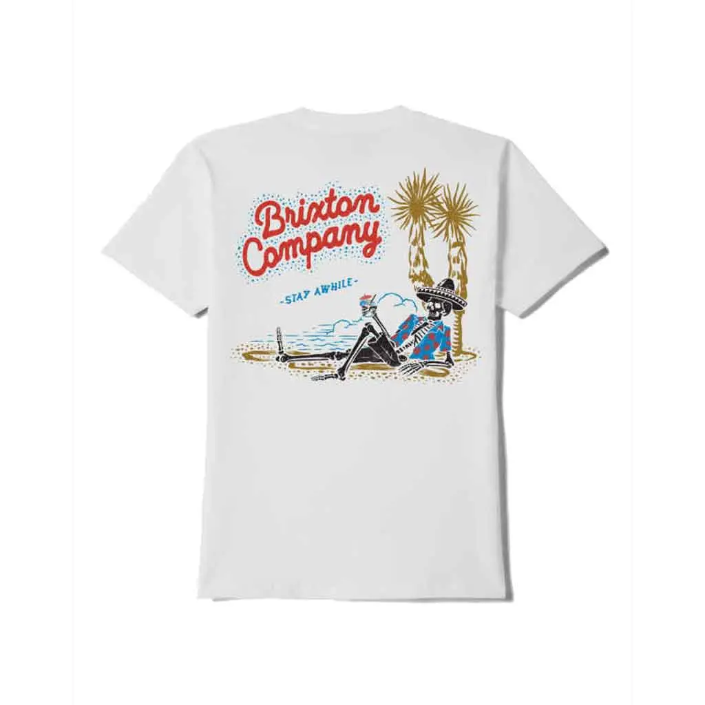 Brixton Stay While S/S Tee - White 1