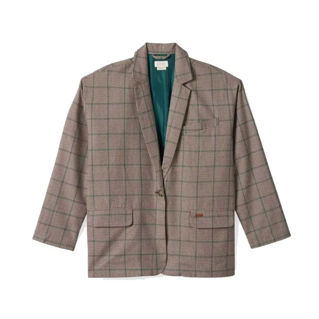 Brixton Women's Axl Oversized Blazer - Sesame/Seal Brown 1