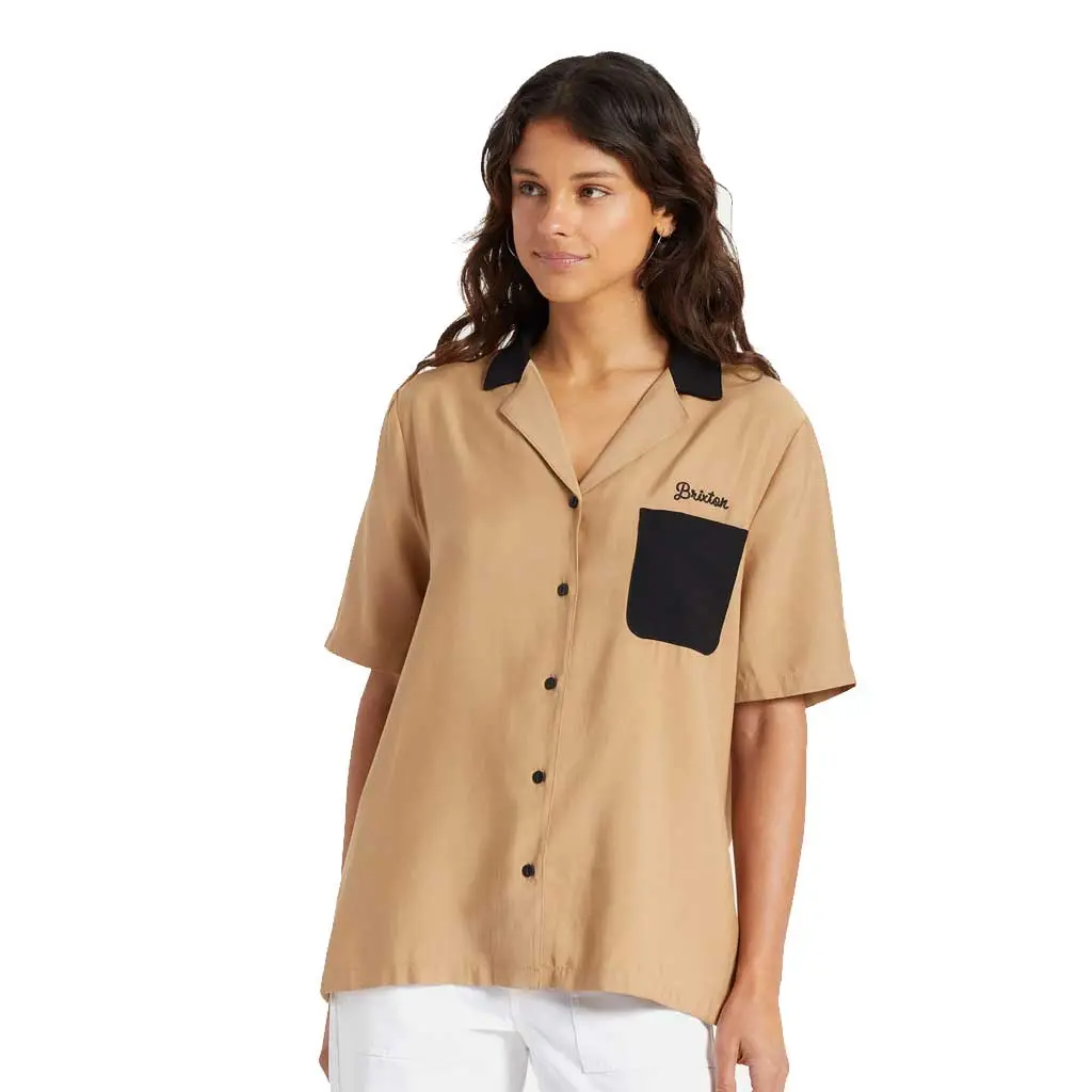 Brixton Women's Bunker Block Bf S/S Woven - Mojave 1