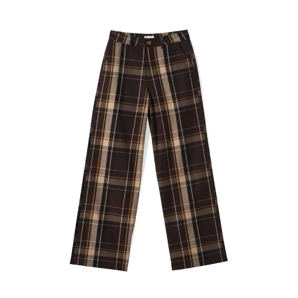 Brixton Women's Victory Fl Wide Pant - Seal Brown 1