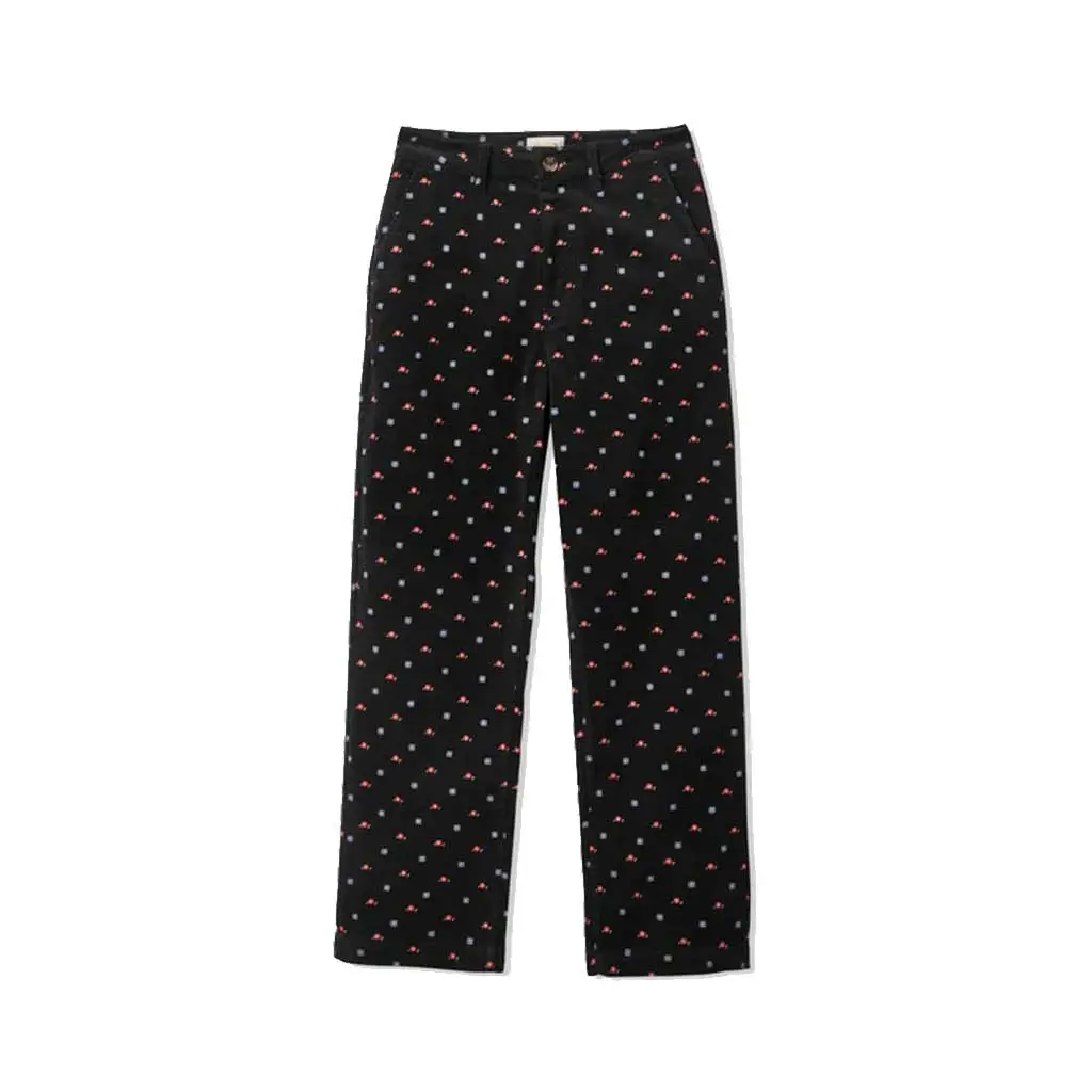 Brixton Women's Victory Pant - Black Ditsy 1