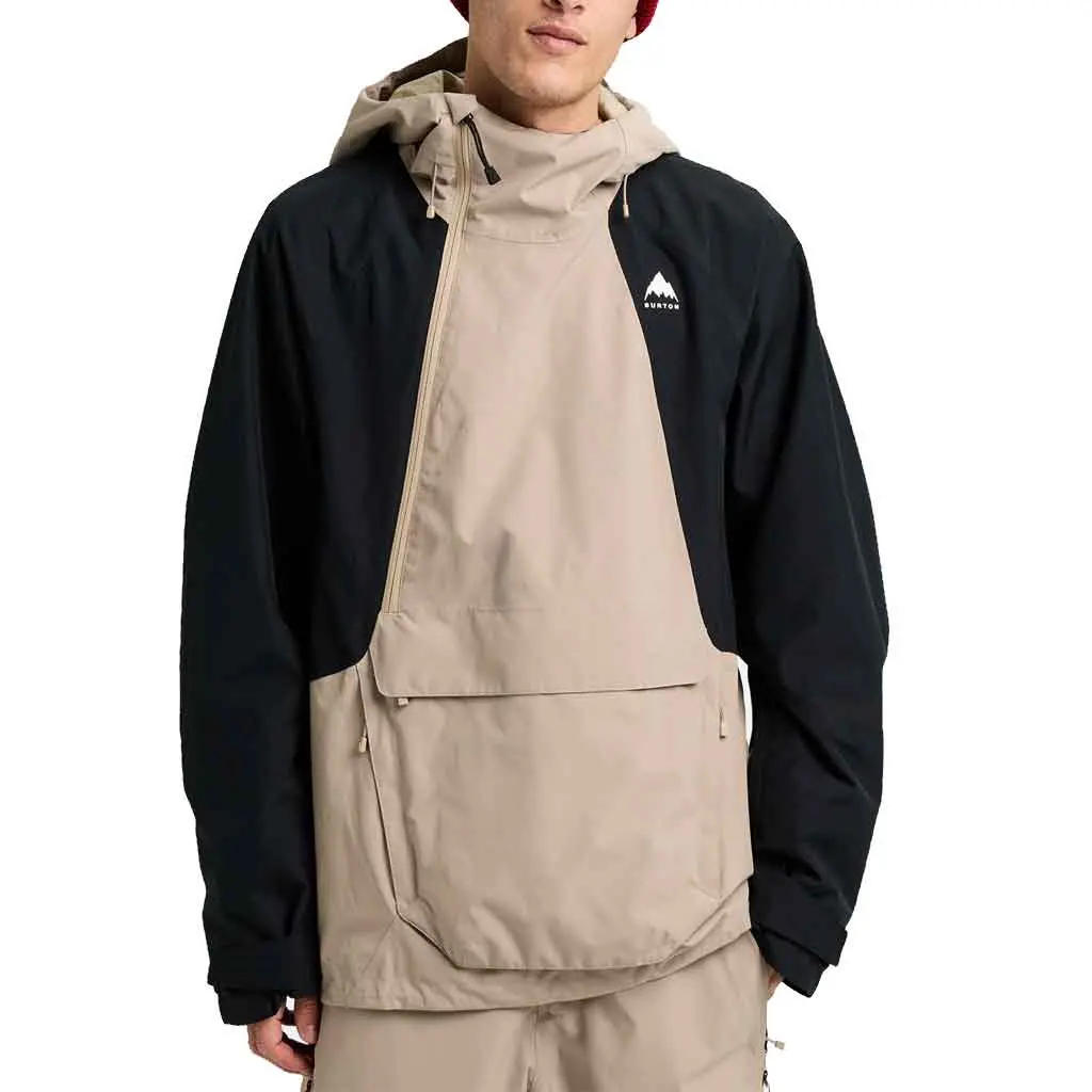 Burton 25/26 Reserve 2L Relaxed Anorak Jacket - Summit Taupe/True Black 1