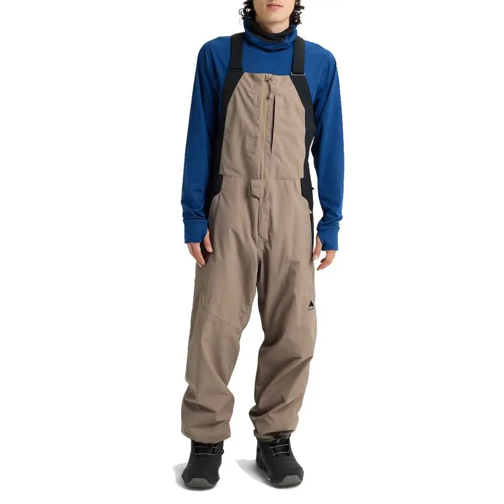 Burton 25/26 Reserve 2L Relaxed Bib Pants - Summit Taupe 1