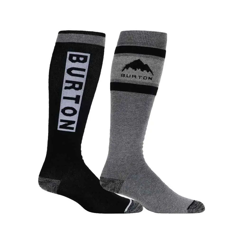 Burton 25/26 Weekend Midweight 2Pk Sock - True Black 1