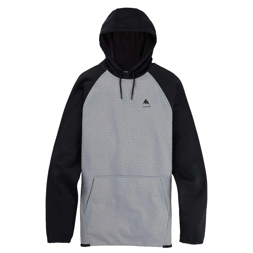 Burton 23/24 Crown Weatherproof Pullover Fleece  - Grey Heather/True Black 1