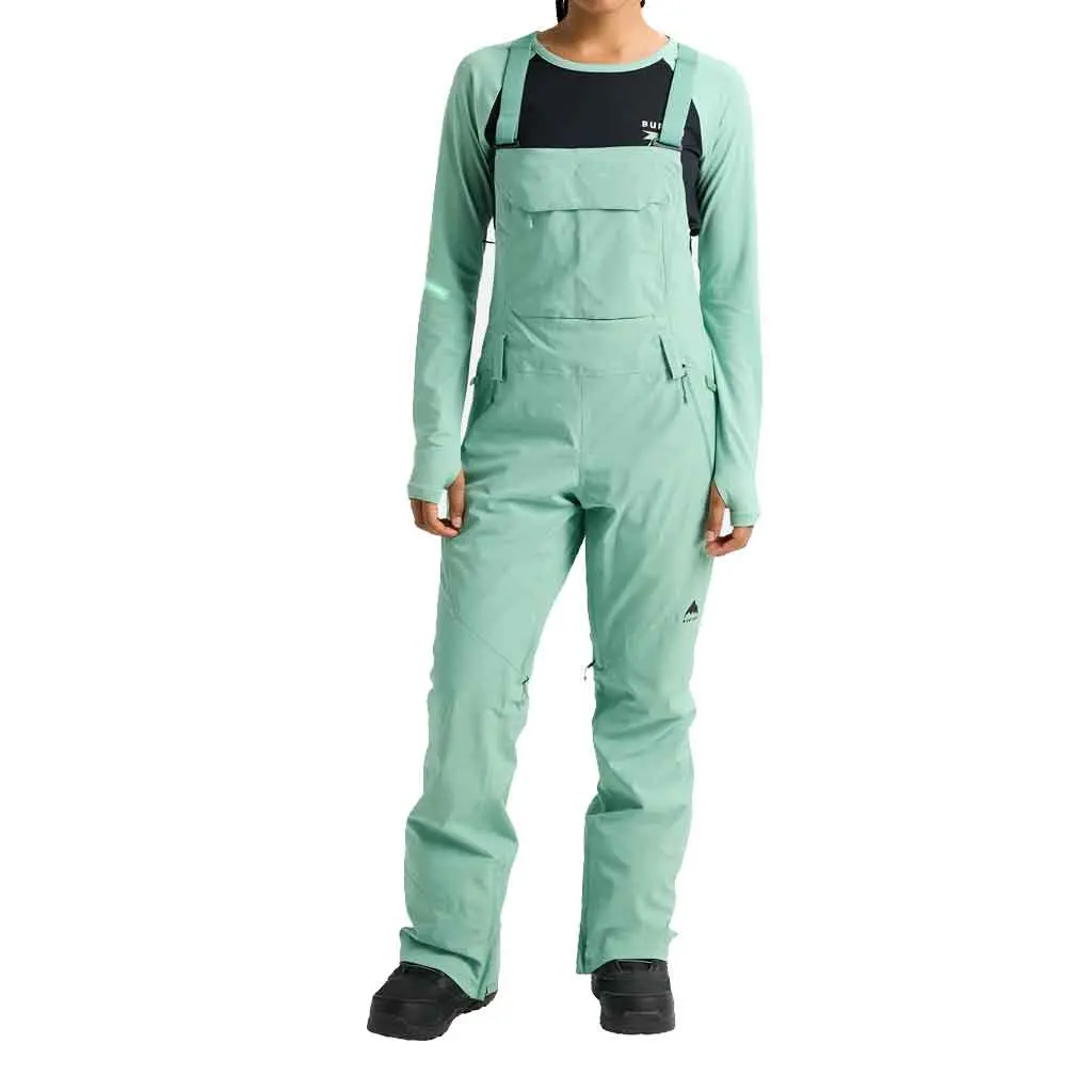 Burton 25/26 Women's Reserve 2L Stretch Slim Bib - Soft Sage 1