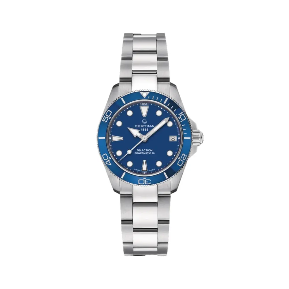 Ds Action Powermatic 80 34.5Mm - Blue On Bracelet 1