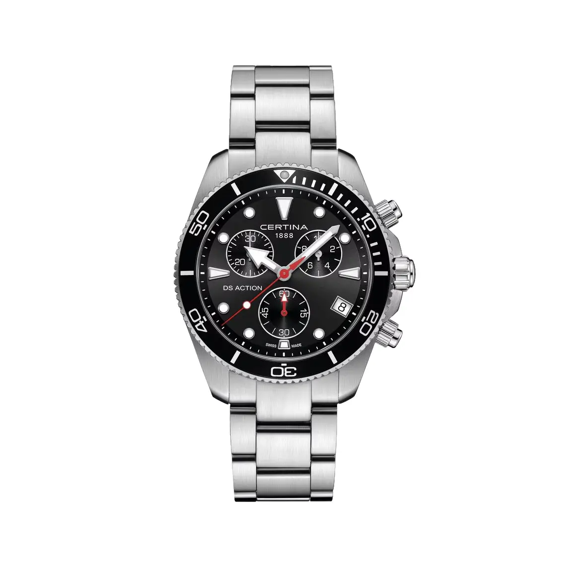 Ds Action Quartz Chrono 42Mm - Black On Bracelet 1