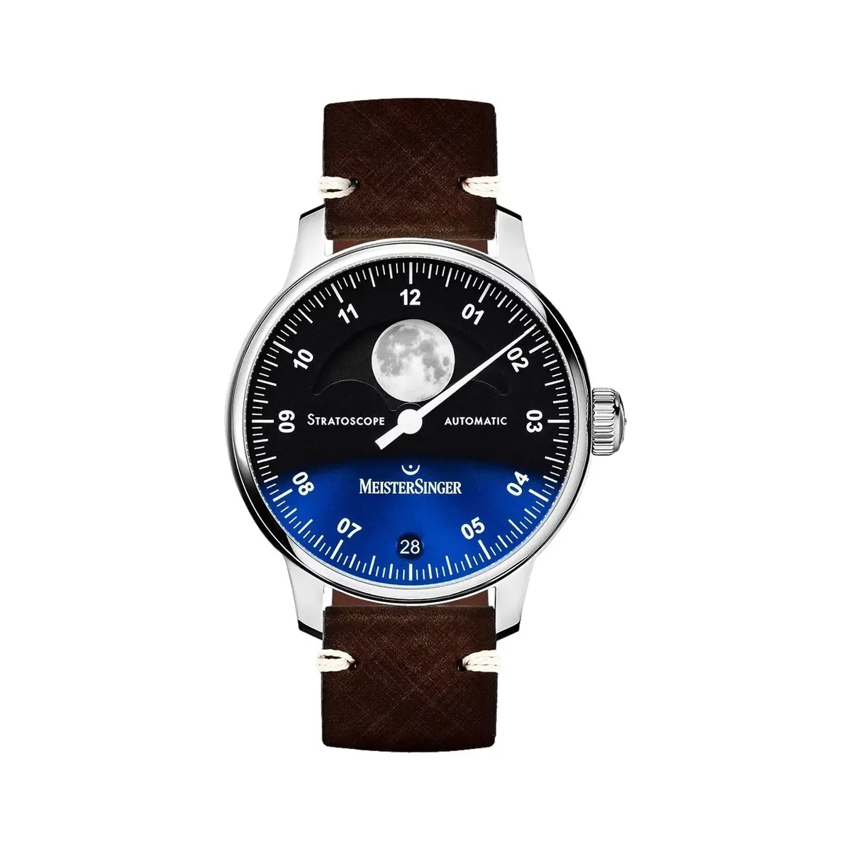 Stratoscope - Black On Leather Strap 1