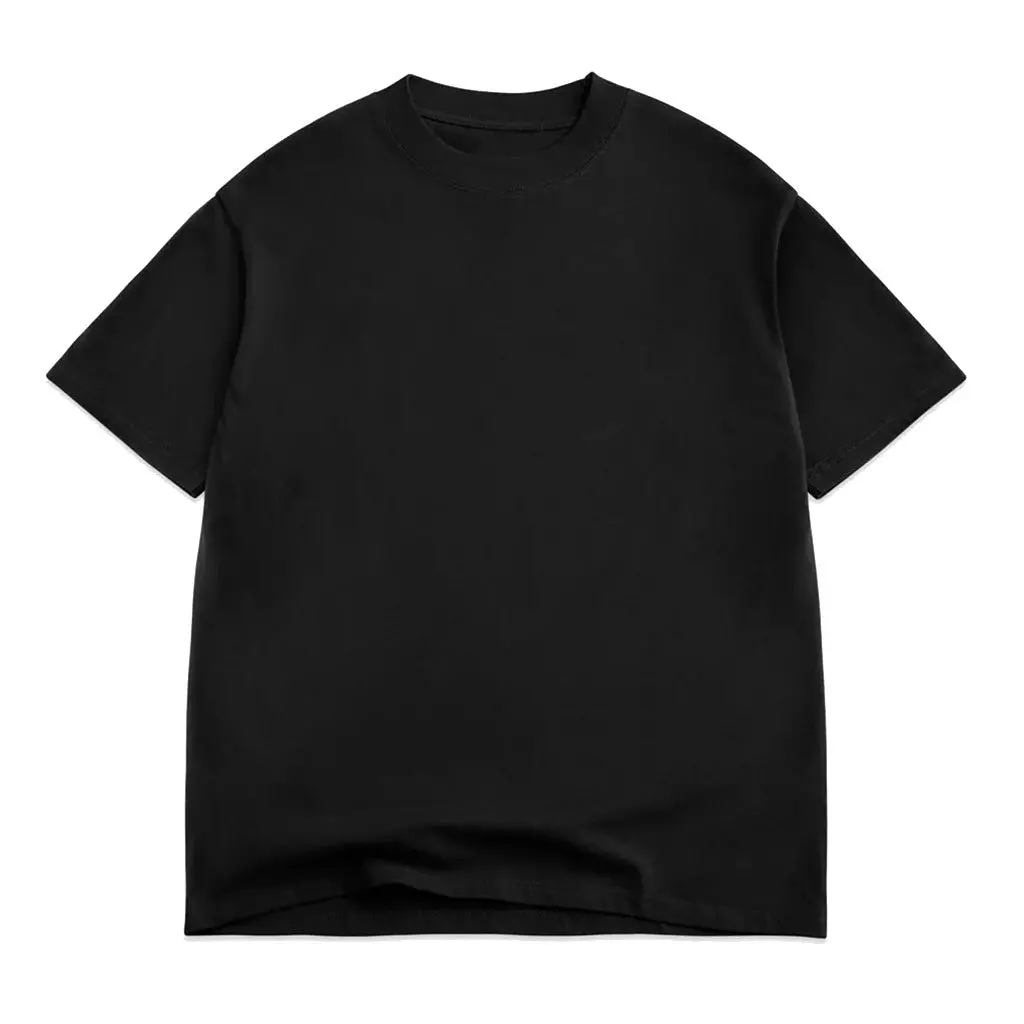 Cotton Collective 7.5Oz Oversized Box Washed S/S Tee - Black 1