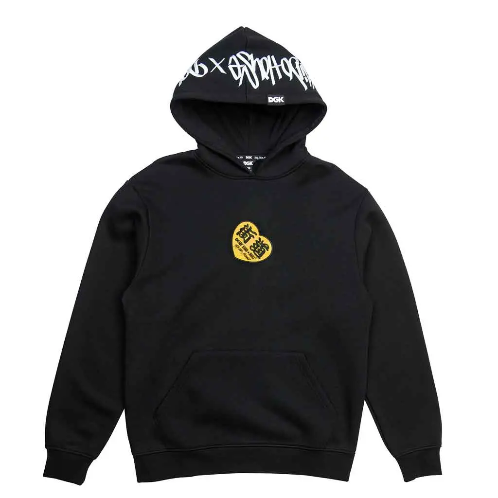 Dgk X Kaido House Torque Hooded Fleece - Black 1