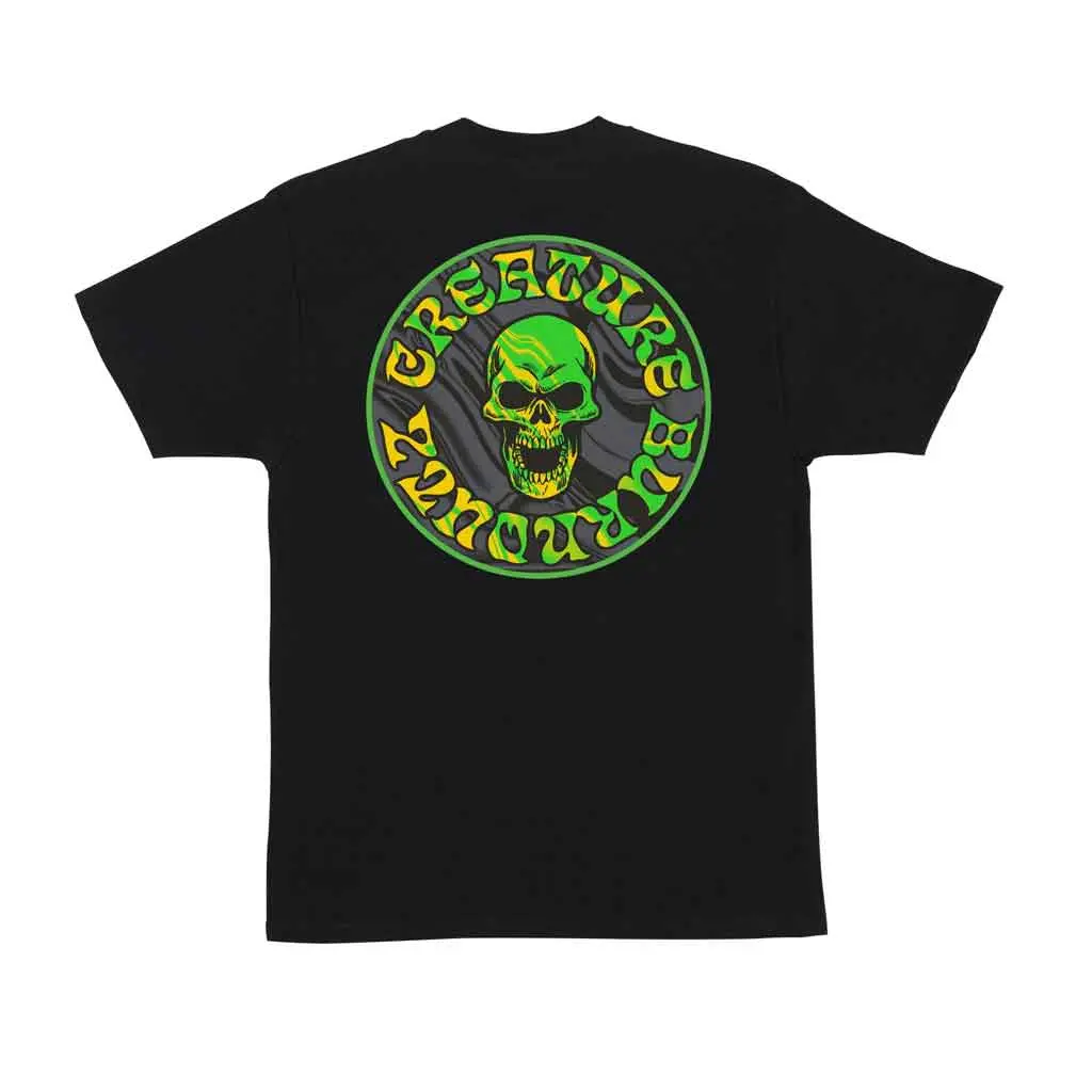 Creature Burnoutz Patch S/S Tee - Black 2