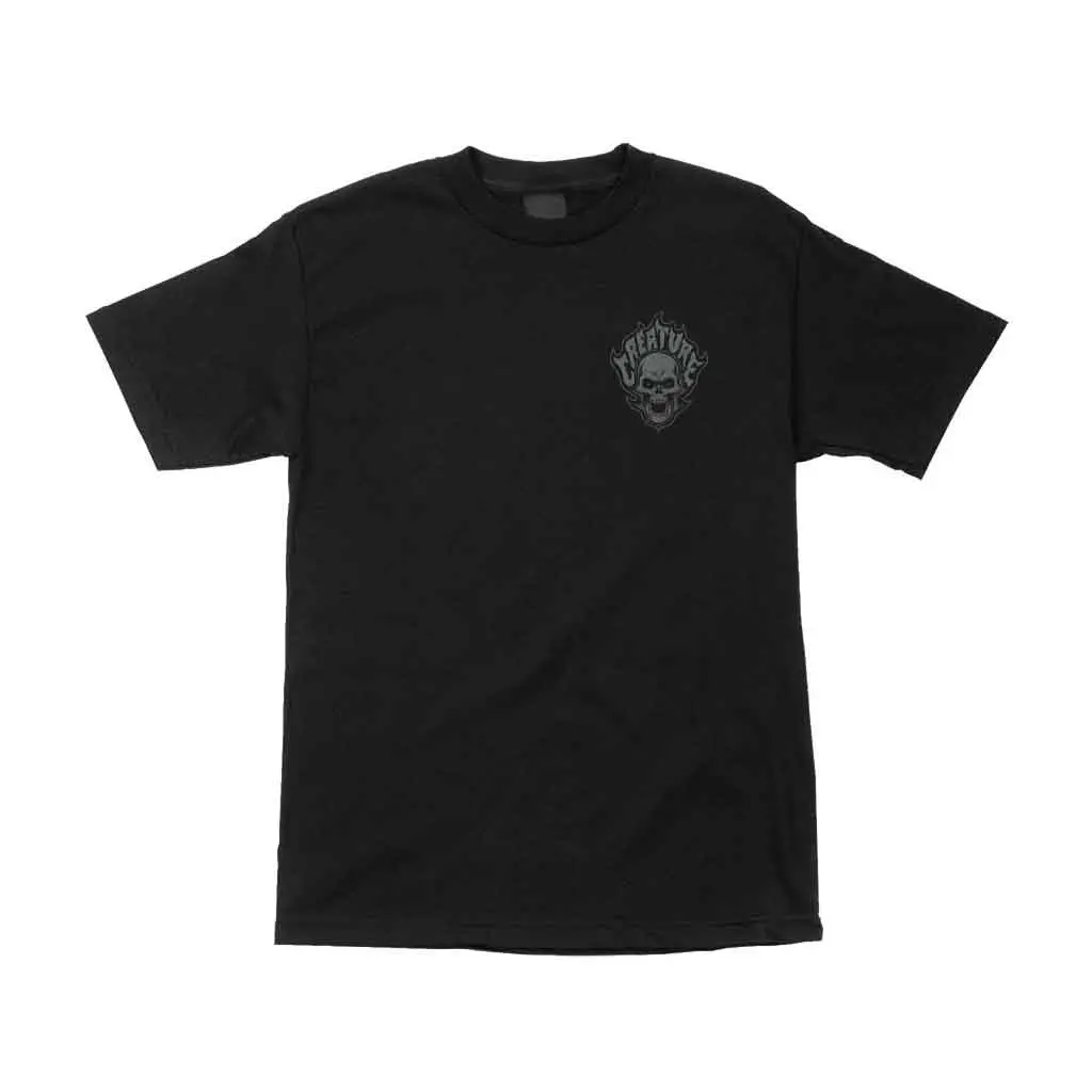 Creature Bonehead Flame S/S Tee - Black 1