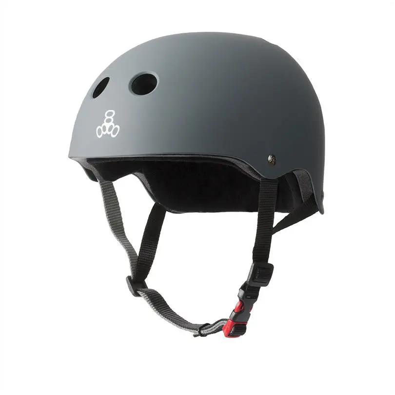 Triple 8 Certified Sweatsaver Helmet Carbon Grey 1