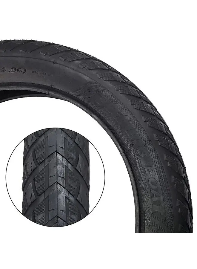 Cst Big Boat Tire - 20 X 4, Clincher, Wire, Black, Aramid, Ebike 1