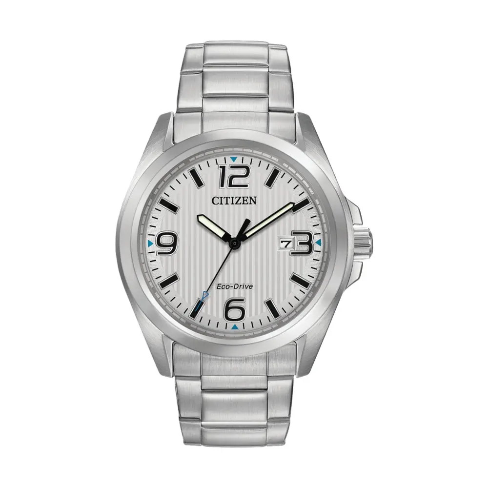 Garrison Eco-Drive 43Mm - Silver On Bracelet 1