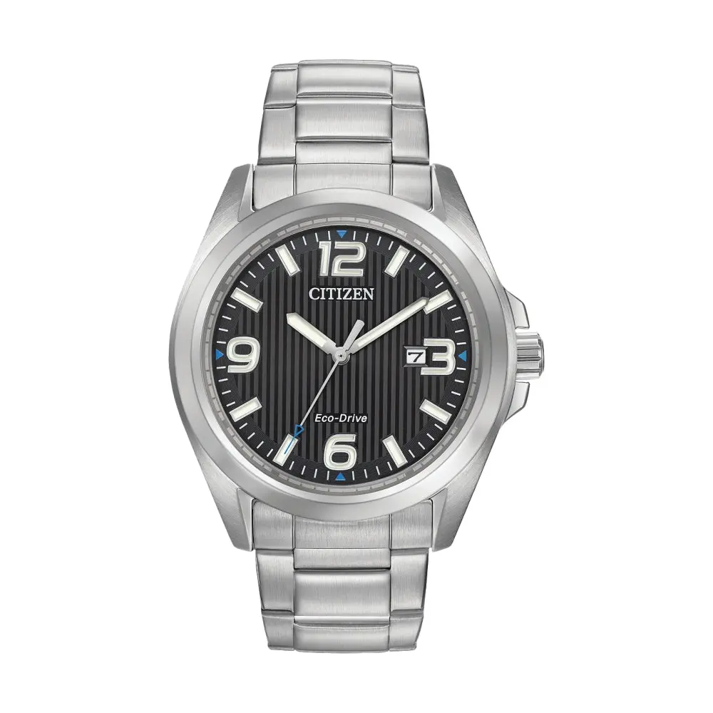 Garrison Eco-Drive 43Mm - Black On Bracelet 1