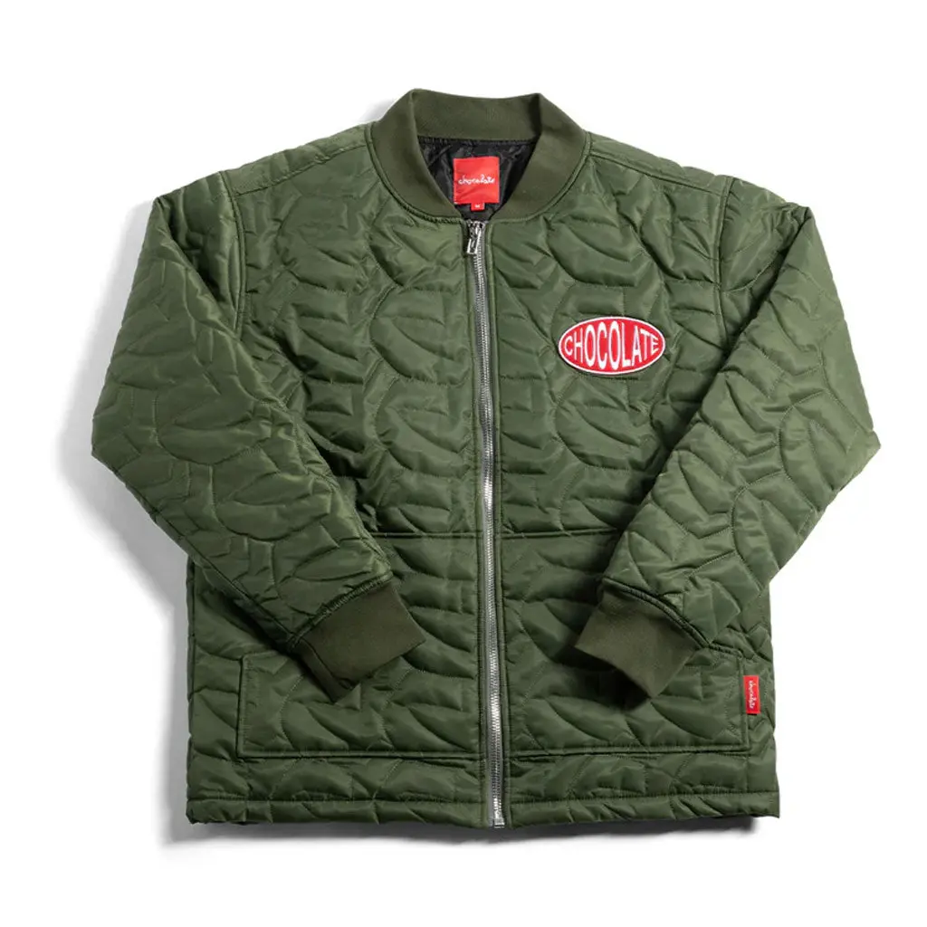Chocolate Chunk C Quilted Liner Jacket - Olive 1