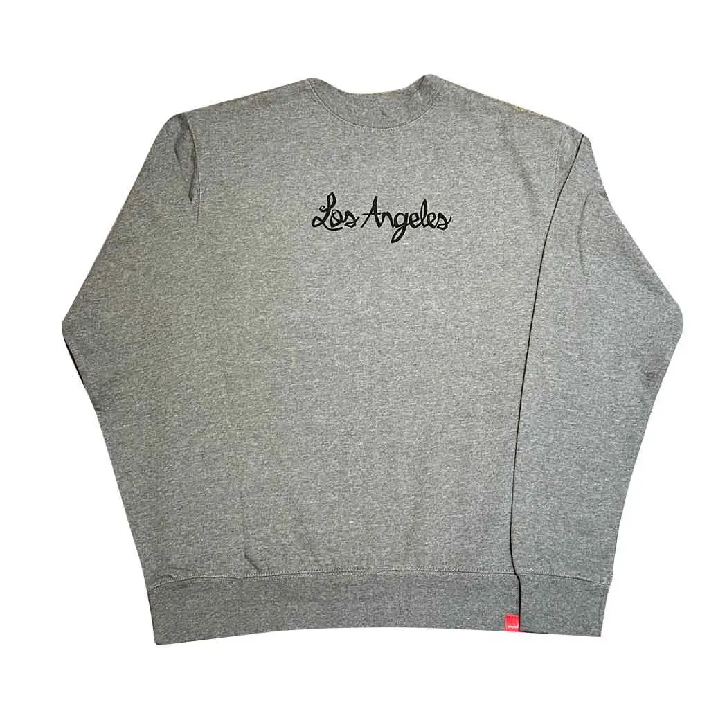 Chocolate Flip The Script Los Angeles Crewneck - Heather/Black 1