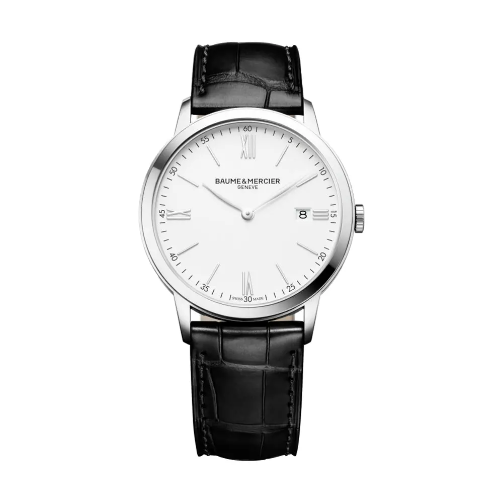 Classima 10323 Quartz 40Mm - White On Leather Strap 1