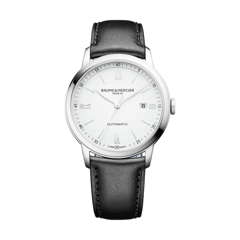 Classima 10332 Automatic 42Mm - White On Leather Strap 1